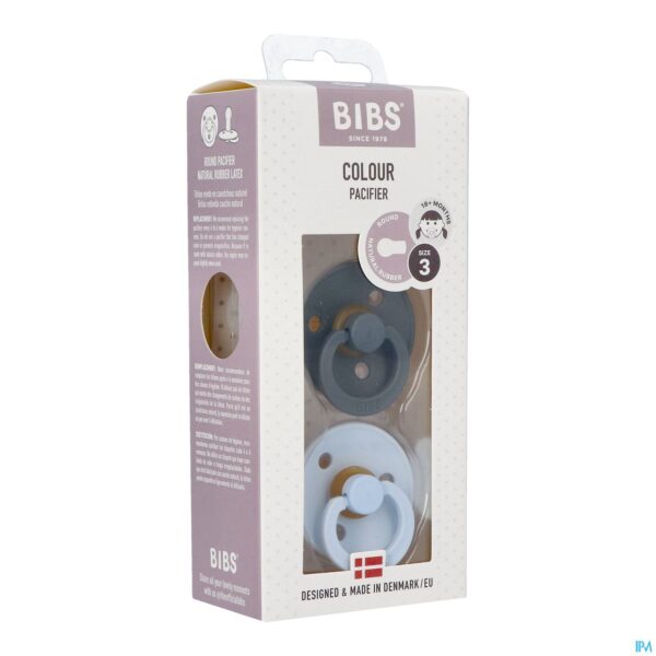 Packshot Bibs 3 Fopspeen Duo Iron Baby Blue Packshot Bibs 3 Fopspeen Duo Iron Baby Blue