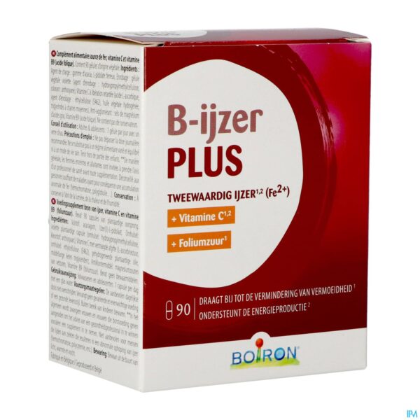 Packshot B-ijzer Plus Caps 90
