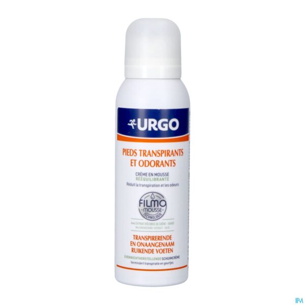 Packshot Urgo Transp.&onaang.ruikende Voet Filmo Foam 125ml Packshot Urgo Transp.&onaang.ruikende Voet Filmo Foam 125ml