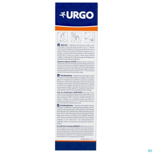 Packshot Urgo Zeer Droge Gekloofde Voeten Filmo Foam 125ml
