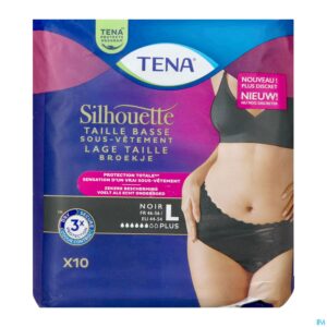 Packshot Tena Silhouette Plus Noir Lage Taille l 10 780223