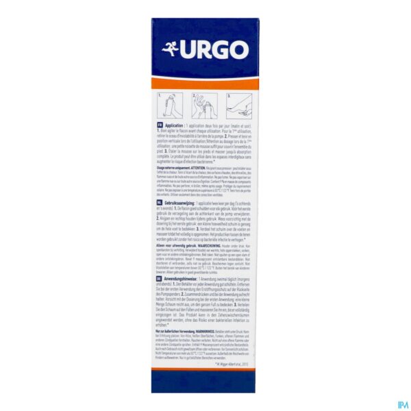 Packshot Urgo Zeer Droge Gekloofde Voeten Filmo Foam 125ml