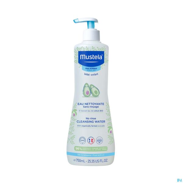 Productshot Mustela Pn Water Reinigend Z/spoelen 750ml Productshot Mustela Pn Water Reinigend Z/spoelen 750ml