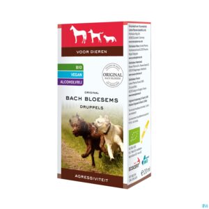 Packshot Bachbloesem Dieren Agressiviteit Druppels 20ml