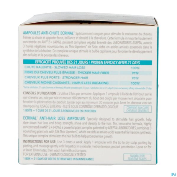 Packshot Ecrinal A/haaruitval Amp 10x5ml