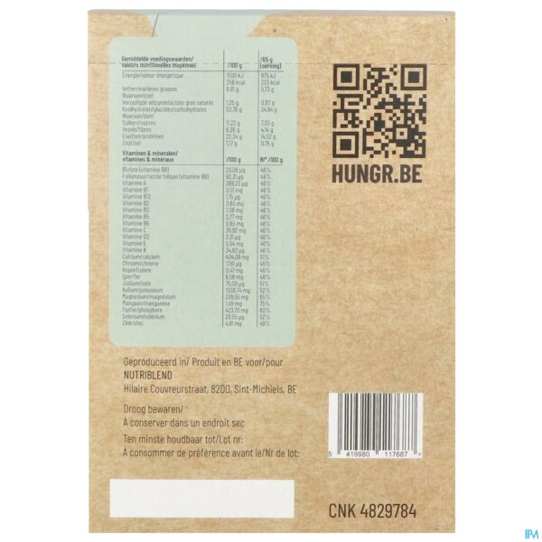 Packshot Hungr Blueberry Almond Lemon Shake 8x65g