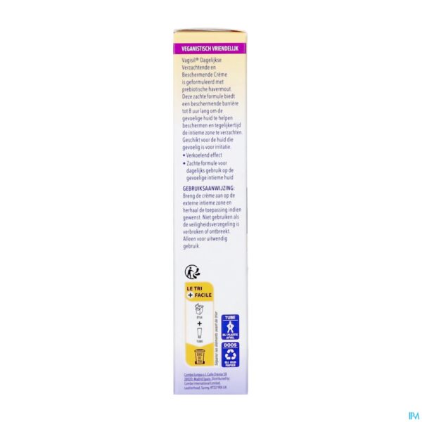 Packshot Vagisil Dagelijkse Verzachtend&becherm.cr Tube 30g