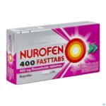 Packshot Nurofen 400 Fasttabs 24x400mg