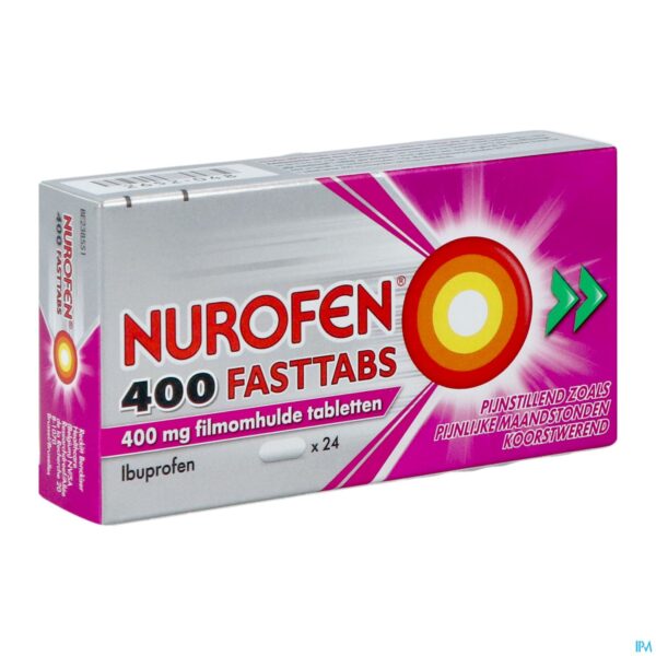 Packshot Nurofen 400 Fasttabs 24x400mg Packshot Nurofen 400 Fasttabs 24x400mg