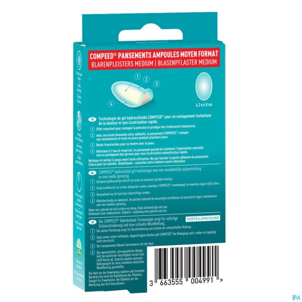 Packshot Compeed Blarenpleisters Medium Voordeelverpak. 10 Packshot Compeed Blarenpleisters Medium Voordeelverpak. 10