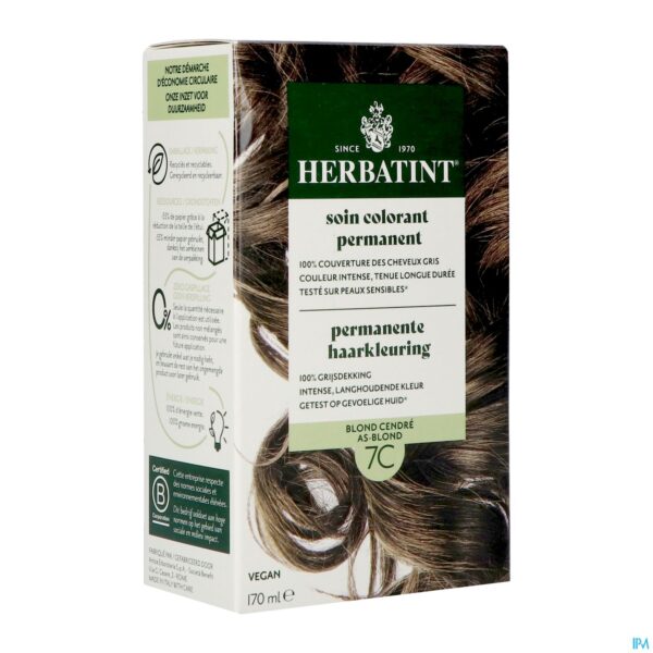 Packshot Herbatint 7c Asblond 170ml Packshot Herbatint 7c Asblond 170ml
