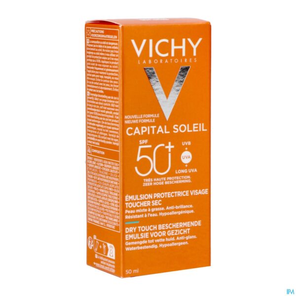 Packshot Vichy Cap Sol Gezichtscreme Dry Touch Spf50+ 50ml Packshot Vichy Cap Sol Gezichtscreme Dry Touch Spf50+ 50ml