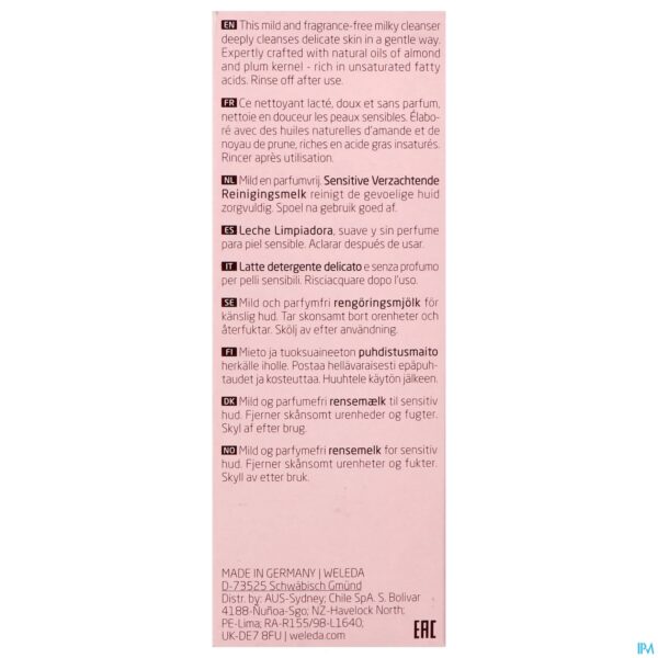 Packshot Weleda Sensitive Hydraterende Reinigingsmelk 75ml