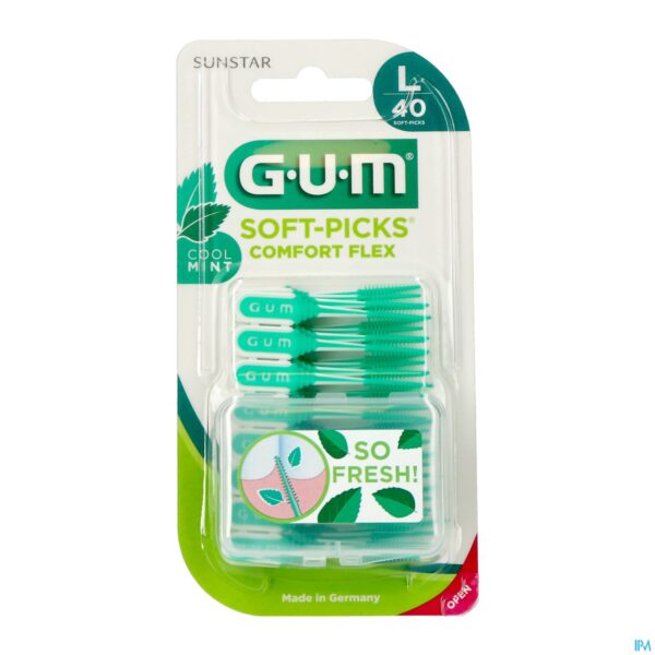 Packshot Gum Soft Picks Minty Large 40