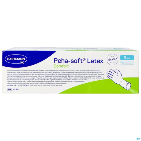 Packshot Peha Soft Handschoen Latex Comfort S 100 942021