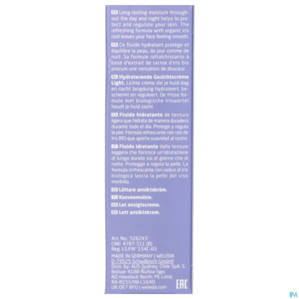 Packshot Weleda Iris Hydraterende Fluide 30ml