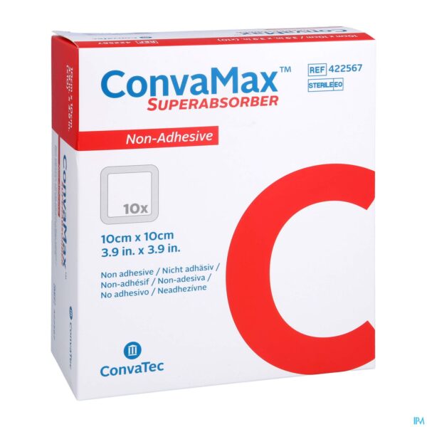 Packshot Convamax Superabsorber Non Adhesief 10x10cm 10