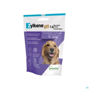 Packshot Zylkene Grote Honden 15-60kg Kauwbrokjes 14x4,5g