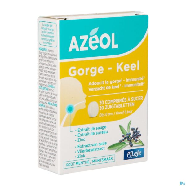 Packshot Azeol Keel Munt Zuigtabl 30 Packshot Azeol Keel Munt Zuigtabl 30