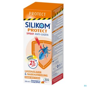 Packshot Silikom Protect Lotion Luizen          Spray 200Ml