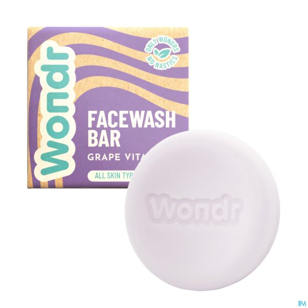 Productshot Wondr Grape Vitality Facewash Bar 83g