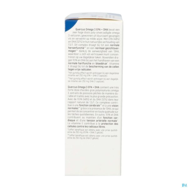 Packshot Quercus Omega 3 Epa + Dha Caps 30