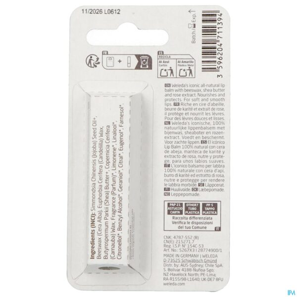 Packshot Weleda Everon Lippenbalsem 4,8g Packshot Weleda Everon Lippenbalsem 4,8g