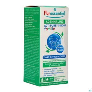 Packshot Puressentiel Ademhaling Siroop Actipure Fam. 125ml