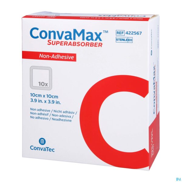 Packshot Convamax Superabsorber Non Adhesief 10x10cm 10