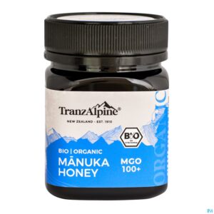 Productshot Tranzalpine Bio Manuka Honing Mgo 100+ 250g