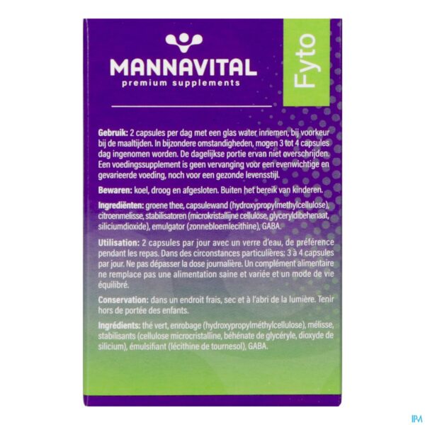 Packshot Mannavital Calmiton Forte V-caps 60