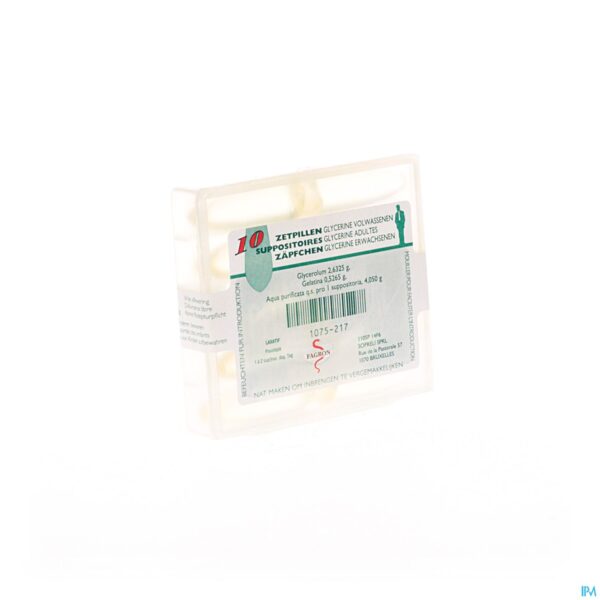 Packshot Glycerine Suppo Volw 10 Fag Packshot Glycerine Suppo Volw 10 Fag