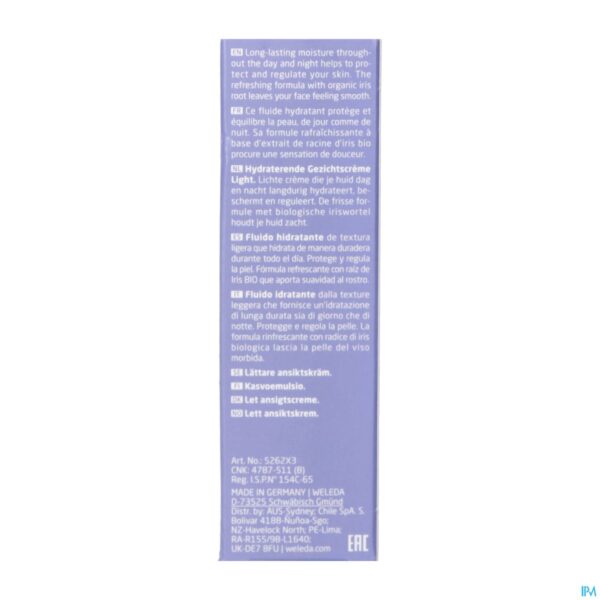 Productshot Weleda Iris Hydraterende Fluide 30ml