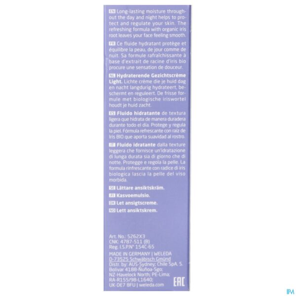 Packshot Weleda Iris Hydraterende Fluide 30ml