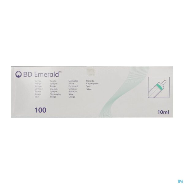 Packshot Bd Emerald10ml Luer Slip+detach.needl.21gx40mm 100