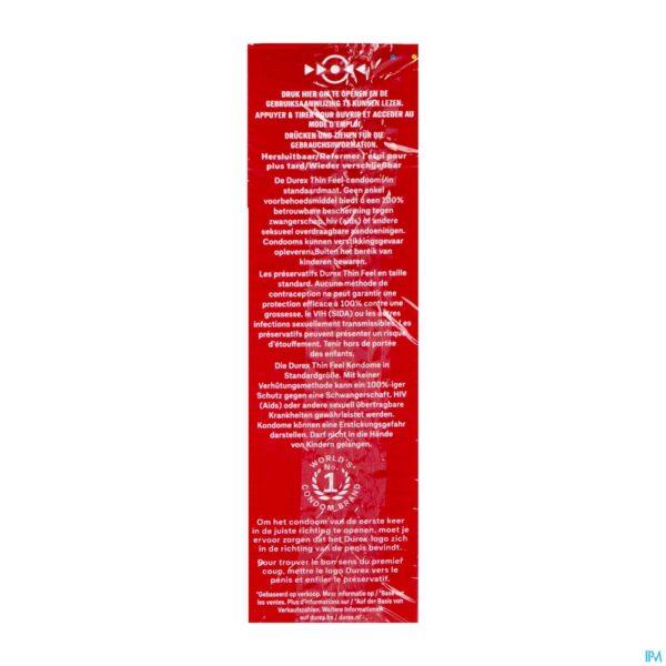 Packshot Durex Thin Feel Condoms 12