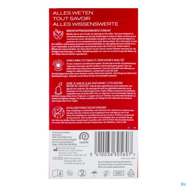Packshot Durex Thin Feel Condoms 12