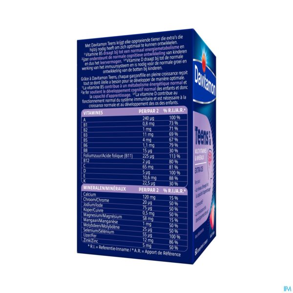 Packshot Davitamon Teens Aardbei Comp 60 Packshot Davitamon Teens Aardbei Comp 60