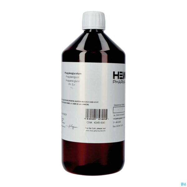 Packshot Propyleenglycol 1l Hew Pharma