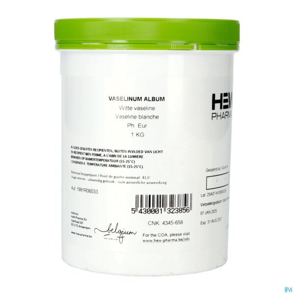 Packshot Witte Vaseline 1kg Hew Pharma
