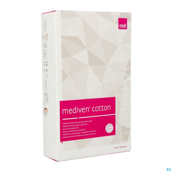 Packshot Mediven Cotton Ccl2 Ag/nob g.t. Zwart M3 Packshot Mediven Cotton Ccl2 Ag/nob g.t. Zwart M3