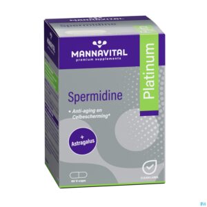 Packshot Mannavital Spermidine Platinium V-caps 60