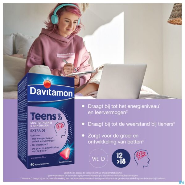 Lifestyle_image Davitamon Teens Aardbei Comp 60 Lifestyle_image Davitamon Teens Aardbei Comp 60