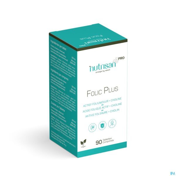Packshot Folic Plus Tabl 90 Nutrisan Packshot Folic Plus Tabl 90 Nutrisan