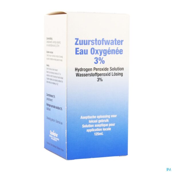 Packshot Zuurstofwater 3% Qualiphar 125ml