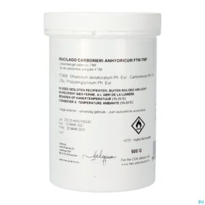 Packshot Carbomeergel Watervrij Tmf 500g Hew Pharma