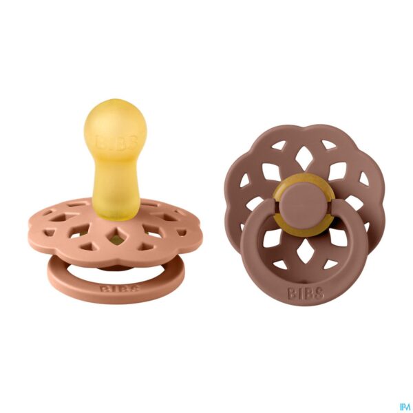 Productshot Bibs 2 Fopspeen Boheme Duo Peach/woodchuck 2