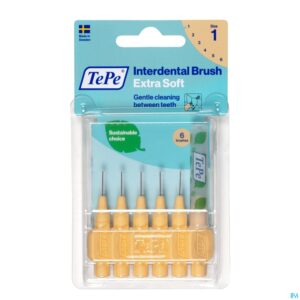 Packshot Tepe Interdental Brush 0,45mm Orange X-soft 6
