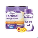 Packshot Fortimel Compact Protein 2.4kcal Perz&mang 4x125ml