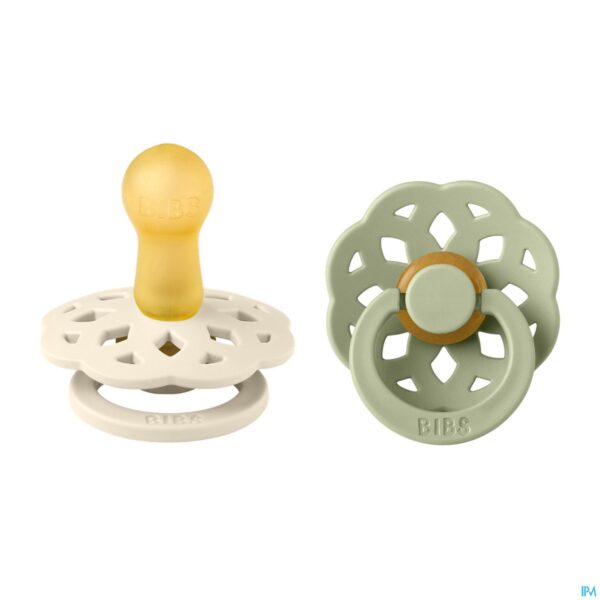 Productshot Bibs 2 Fopspeen Boheme Duo Sage/ivory 2